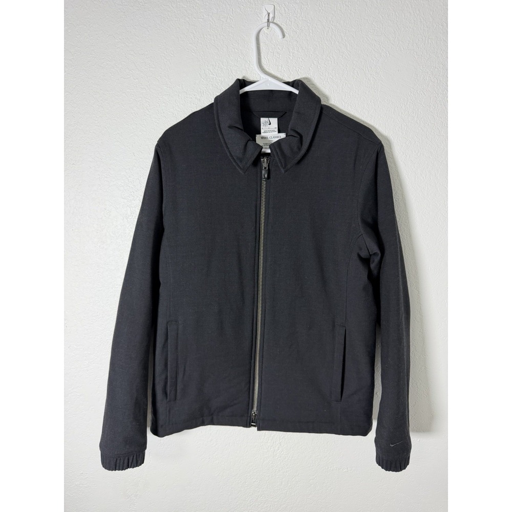 NIKE WOOL CLASSICS INSULATED HARRINGTON STYLE JACKET HF6789-010 BLACK DSM Size S